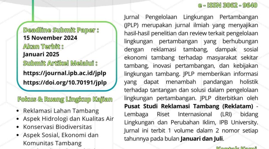 Call for Paper JPLP Volume 2 Nomor 1, Januari 2025